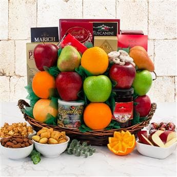 Sweet & Savory Farm Fruit Gift Basket