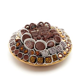 Premium Chocolate-Dipped Wicker Basket